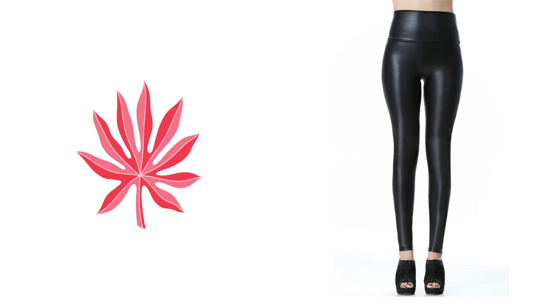high waisted faux leather leggings
